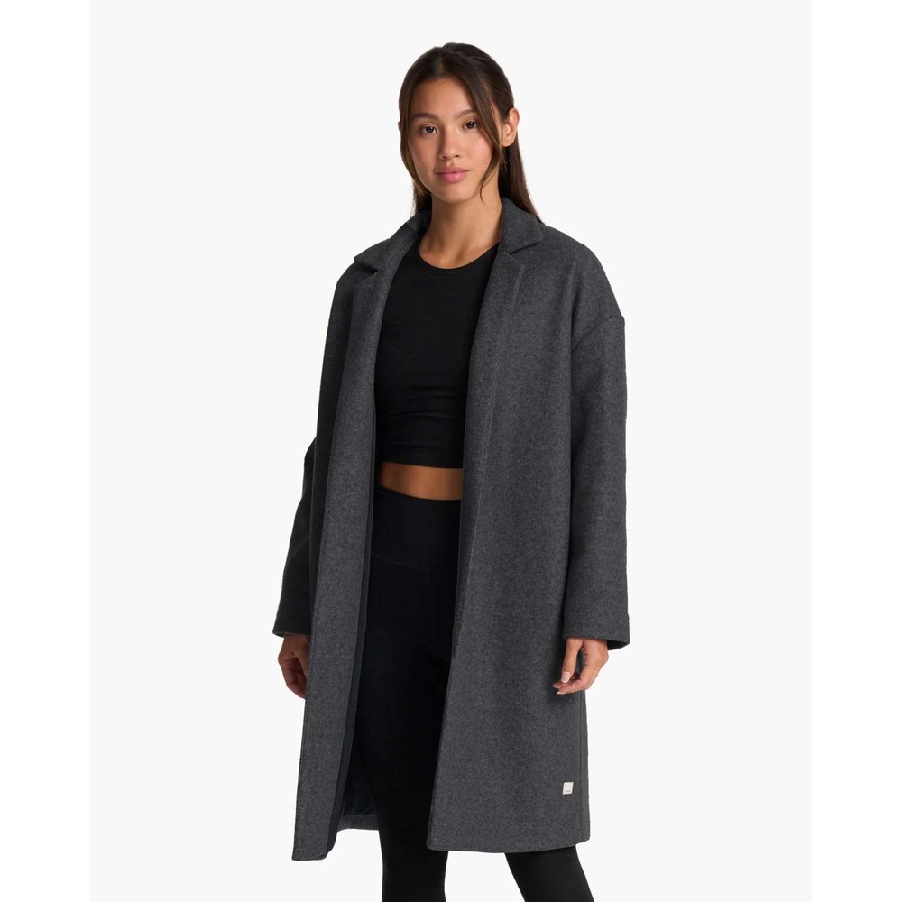 Vuori Soho Melton Trench VW555 Recycled Polyester Charcoal Heather XS